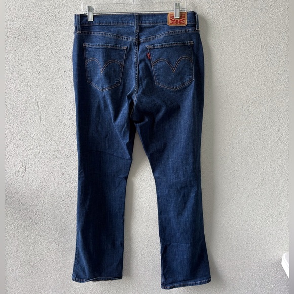 Levi Classic Bootcut Women Size 12 Dark Wash Denim Casual Teacher School - Picture 4 of 12